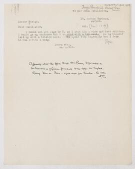 Letter to John Young Walker MacAlister, December 4, 1917