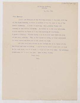 Letter to Henry Barton Jacobs, December 8, 1917