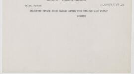 Letter to William Osler, (January 1915 ?)