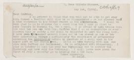 Letter to Edward A. Sharpey Schäfer, May 1, 1884