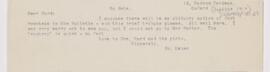 Letter to Henry Mills Hurd, September 22, 1910