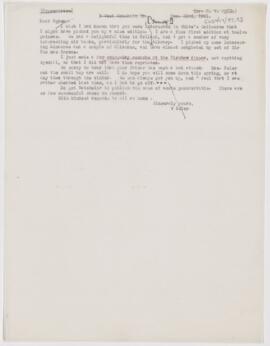 Letter to Henry Vining Ogden, November 23, 1901