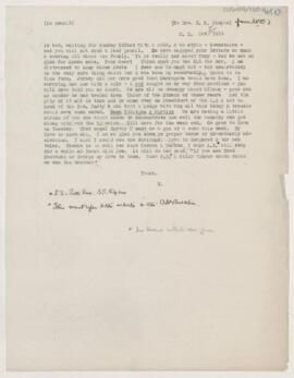 Letter to Susan Revere Chapin, October 5, 1919