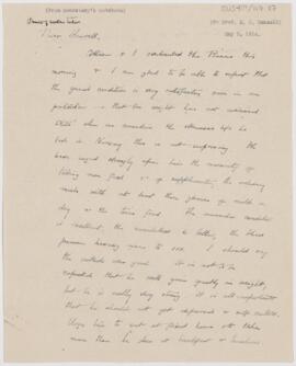 Letter to H.P. Hansell, May 5, 1914
