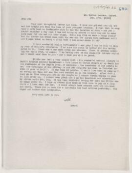 Letter to Hon. Justice Featherston Osler