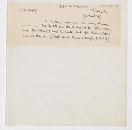 Letter to Thomas Archibald Malloch, March 16, 1916