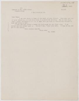 Letter to C.N.B. Camac, April 6, 1900