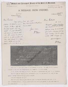 Letter to John Ruhrah, July 24, 1919