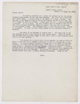Letter to Susan Revere Chapin, January 29, 1915