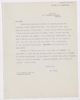 Letter to William George MacCallum, May 17, 1917