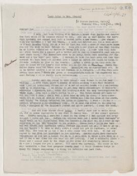 Letter to Susan Revere Chapin