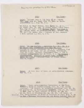 Bibliography of Osler's writings