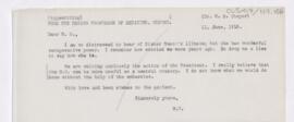 Letter to William Sydney Thayer, June 11, 1915