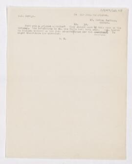 Letter to John Young Walker MacAlister, (June 1917 ?)