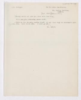 Letter to John Young Walker MacAlister, June 21, 1916