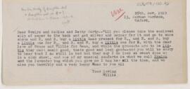 Letter to Evelyn (William) Harty, November 25, 1919