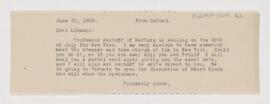 Letter to Emanuel Libman, June 23, 1906