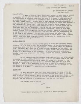 Letter to Mrs. John Revere