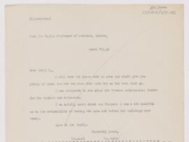 Letter to Henry Mills Thomas, March 7, 1910