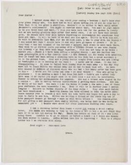 Letter to Susan Revere Chapin, September 10, 1916