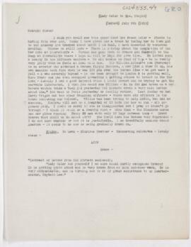 Letter to Susan Revere Chapin, July 8, 1915