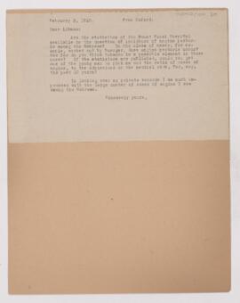 Letter to Emanuel Libman, February 5, 1910