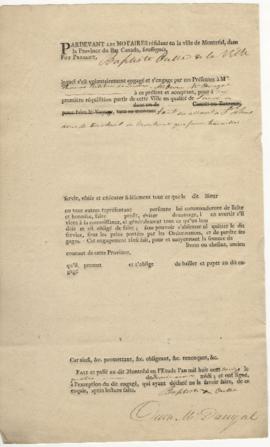 Voyageur contract for Baptiste Oulle