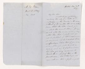 Fred H. Vane letter, 1849