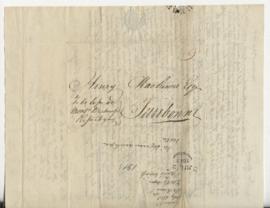 Correspondence between Murdoch MacKenzie and Henry McKenzie