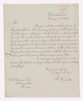 Letter to T. S. Brown from J. R. Poinsett