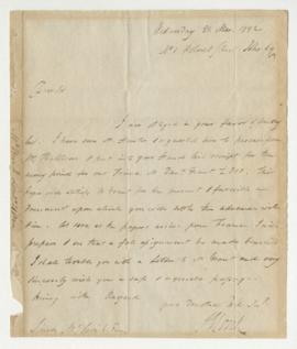 Letter from Sir James Monk to Simon McTavish, 21 March 1792