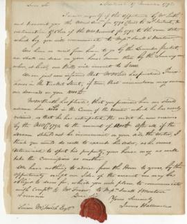 Letter from James Hallowell to Simon McTavish, 17 November 1792