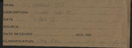 James Stanley Goddard Papers