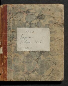 Book of notes, 1843