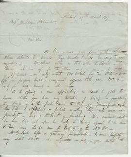 Letters to Mackenzie, Oldham & Co.