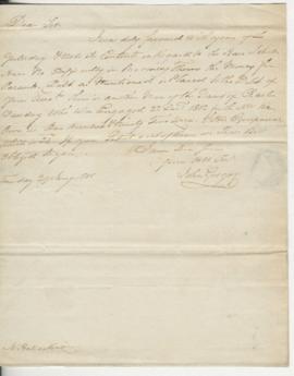 Letter from John Gregory to Henry McKenzie