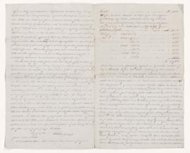 Minute of negociations [sic] relative to purchase of Montreal Gazette – Augt. 8th. 1843